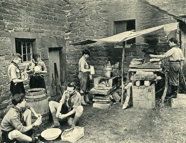 'Refugee French Scouts in Camp in England, 1941', 1944. Creator: Unknown.