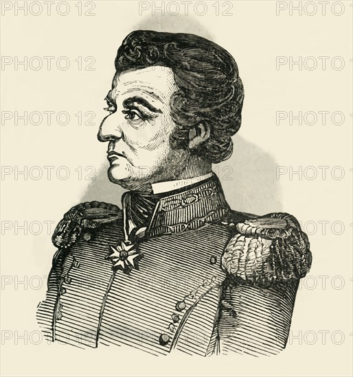 'General Bustamente', 1849. Creator: Unknown.