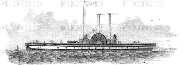 Mr. Peter Borrie's Patent Safety Iron Twin Steamer, 1850. Creator: Unknown.