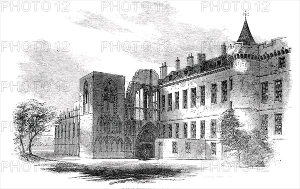 Part of Holyrood Palace and Abbey, 1850. Creator: Unknown.