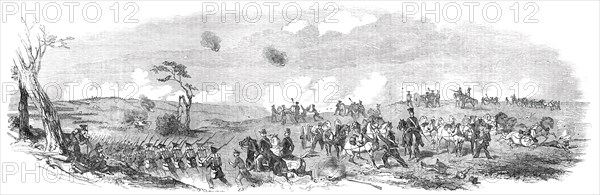 Schleswig-Holstein War - Danish Artillery and Infantry, 1850. Creator: Unknown.