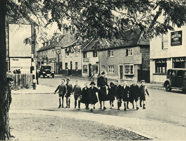 'Evacuated Children with their Teacher', 1943. Creator: Unknown.