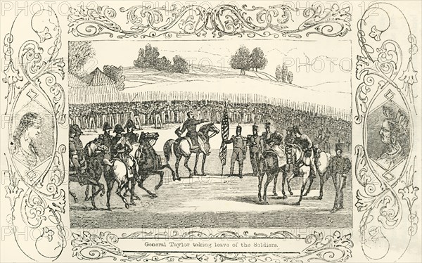 'General Taylor taking leave of the Soldiers', 1849. Creator: Unknown.