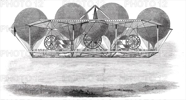 M. Petin's "System of Aerial Navigation", 1850. Creator: Unknown.