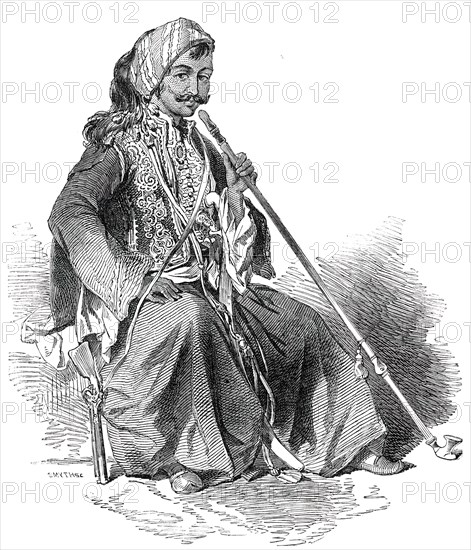 Emir Khanjar, the Prince of Baalbeck, Leader of the Insurrection of Damascus, 1850. Creator: Unknown.