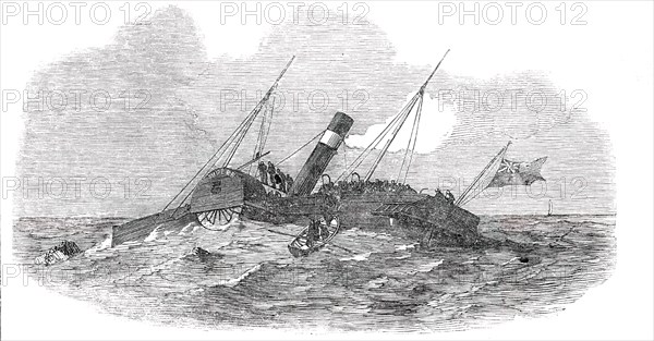 Wreck of the "Superb" Steamer, 1850. Creator: Unknown.