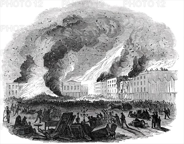 The Fourth Great Fire at San Francisco, 1850. Creator: Unknown.