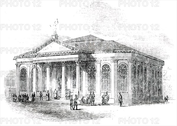 New Corn Exchange at Ipswich, 1850. Creator: Unknown.