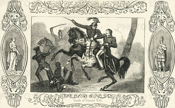 'Death of Colonel Yell', 1849. Creator: Unknown.