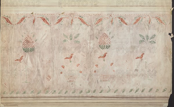 Wall Stencil, 1935/1942. Creator: Mildred E Bent.