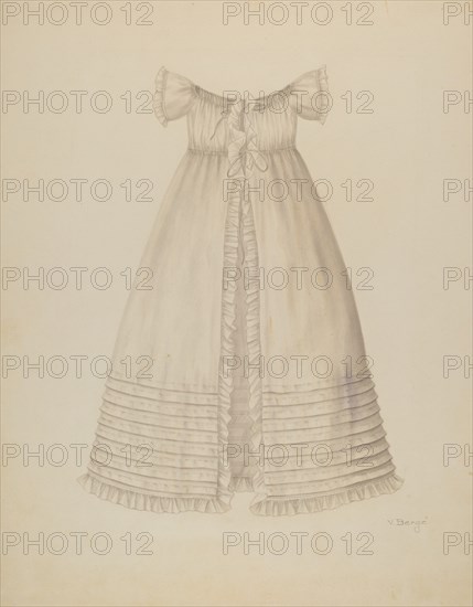 Christening Dress, c. 1939. Creator: Virginia Berge.