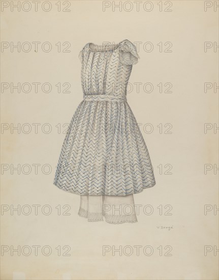 Girl's Dress, c. 1941. Creator: Virginia Berge.