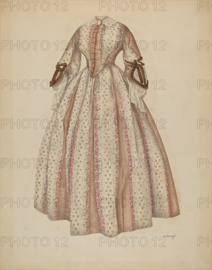 Dress, c. 1940. Creator: Virginia Berge.