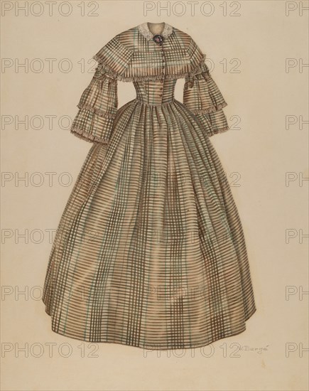 Dress, c. 1940. Creator: Virginia Berge.