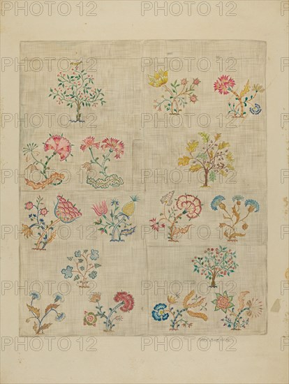 Bedspread, c. 1936. Creator: Mary Berner.