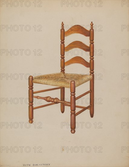Side Chair, c. 1937. Creator: Ruth Bialostosky.