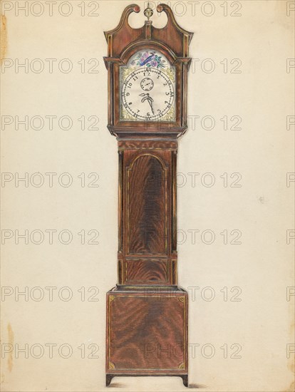 Clock, c. 1935. Creator: Ruth Bialostosky.