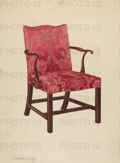 Side Chair, 1937. Creator: Ruth Bialostosky.