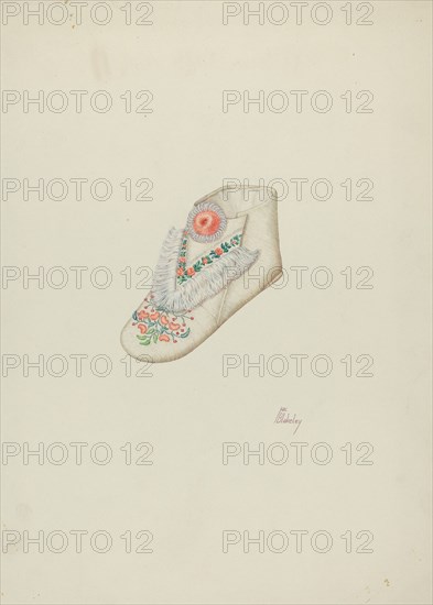 Baby's Shoe, c. 1940. Creator: Hal Blakeley.