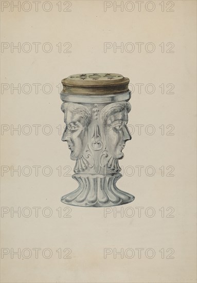 Salt Shaker, 1935/1942. Creator: Wellington Blewett.