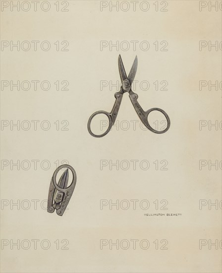 Scissors, 1939. Creator: Wellington Blewett.