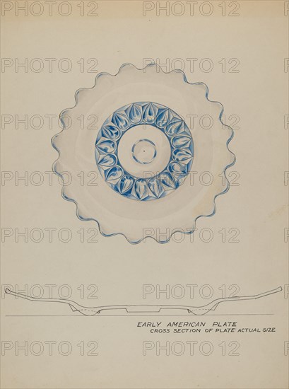 Glass Plate, c. 1936. Creator: Wellington Blewett.