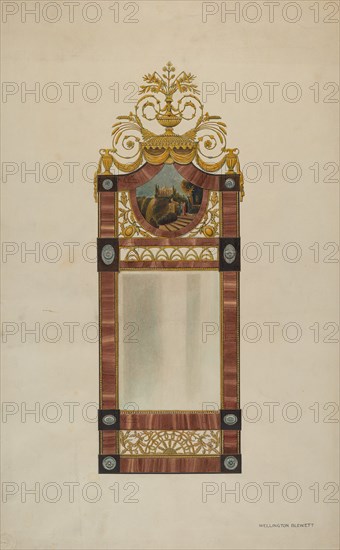 Mirror, c. 1937. Creator: Wellington Blewett.