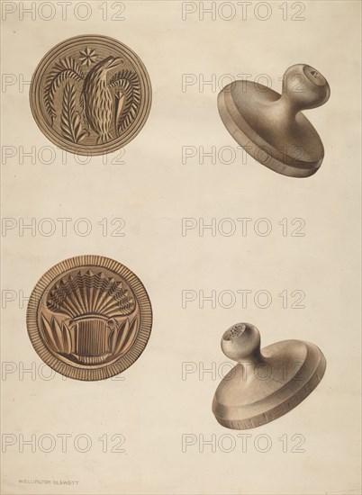 Butter Mold, c. 1937. Creator: Wellington Blewett.