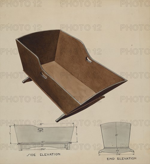 Cradle, c. 1936. Creator: Wellington Blewett.