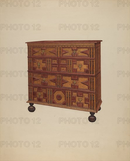 Chest of Drawers, c. 1938. Creator: Francis Borelli.