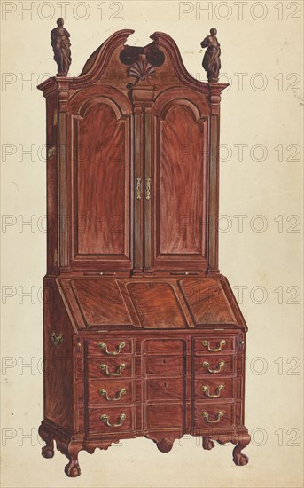 Cabinet-Top Desk, c. 1953. Creator: Francis Borelli.