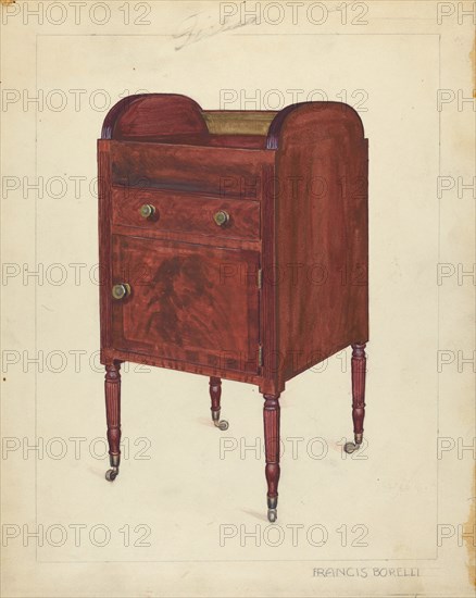 Wash Stand, c. 1939. Creator: Francis Borelli.