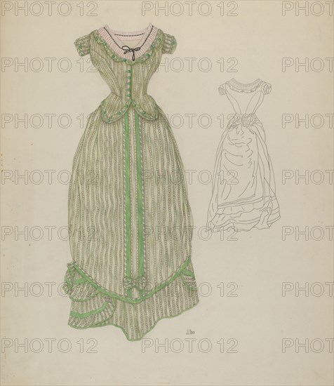 Dress, c. 1937. Creator: Joseph L. Boyd.