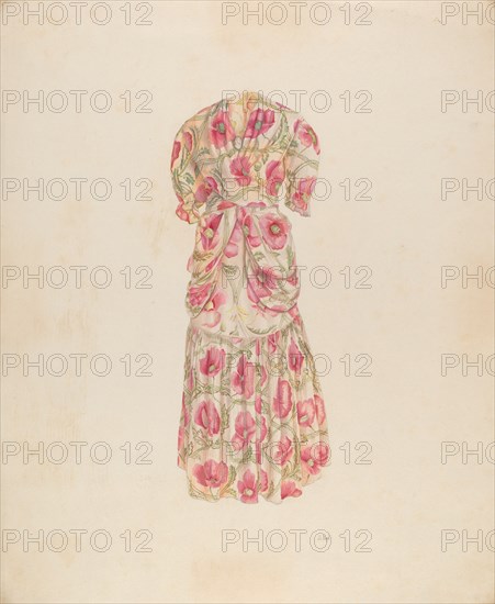 Evening Dress, c. 1937. Creator: Joseph L. Boyd.