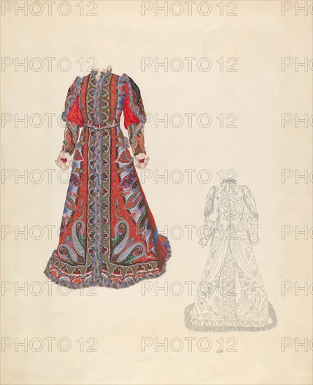 Tea Gown, c. 1937. Creator: Joseph L. Boyd.