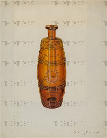 Bottle, c. 1939. Creator: Dorothy Brennan.
