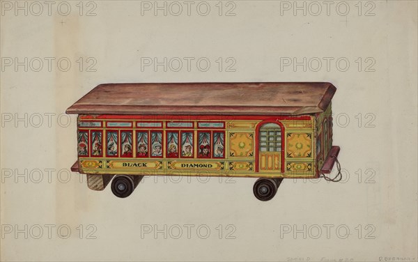 Toy Coach, c. 1939. Creator: Dorothy Brennan.