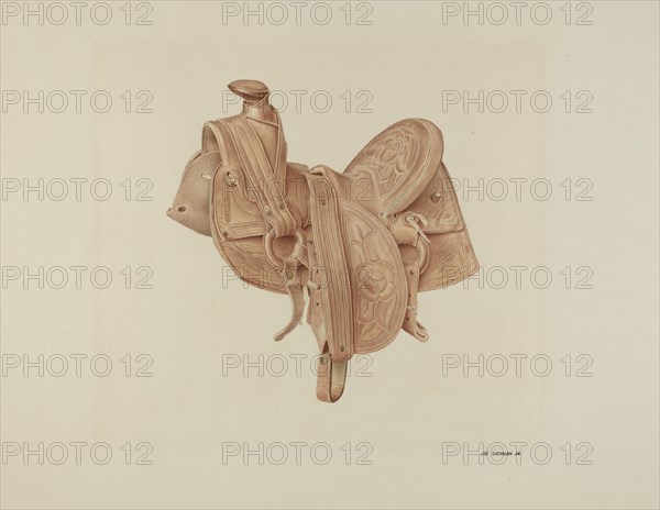 Saddle, c. 1939. Creator: Joe Brennan.