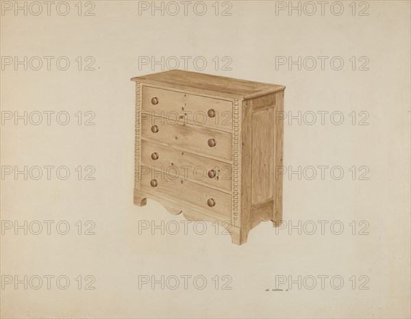 Chest of Drawers, c. 1939. Creator: Joe Brennan.