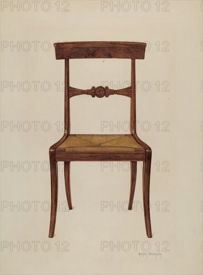 Chair, c. 1937. Creator: Helen Bronson.