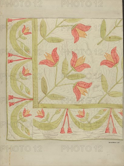 Quilt, 1937. Creator: Dayton Brown.