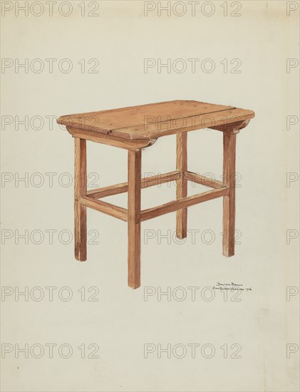 Sanctuary Table, 1936. Creator: Dayton Brown.