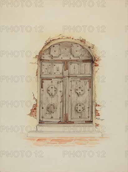 Doorway, 1937. Creator: Dayton Brown.