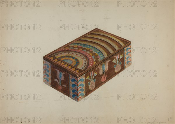 Pa. German Box, c. 1941. Creator: Ethelbert Brown.