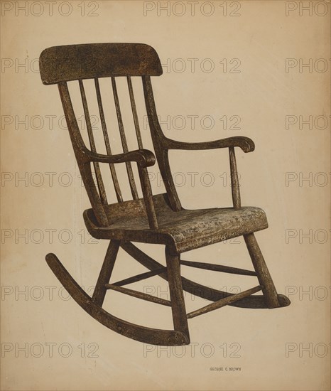 Rocker, c. 1940. Creator: George C. Brown.