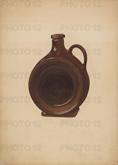 Pottery Jug, c. 1939. Creator: George C. Brown.