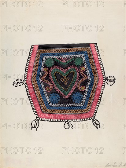 Reticule, c. 1936. Creator: Ann Gene Buckley.