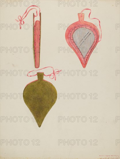 Needle and Pin Case, c. 1937. Creator: Ann Gene Buckley.