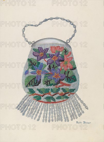 Purse, c. 1937. Creator: Ruth Buker.