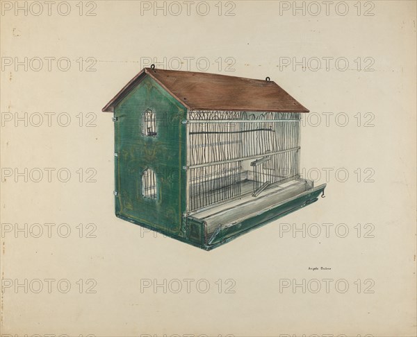 Zoar Bird Cage, c. 1939. Creator: Angelo Bulone.